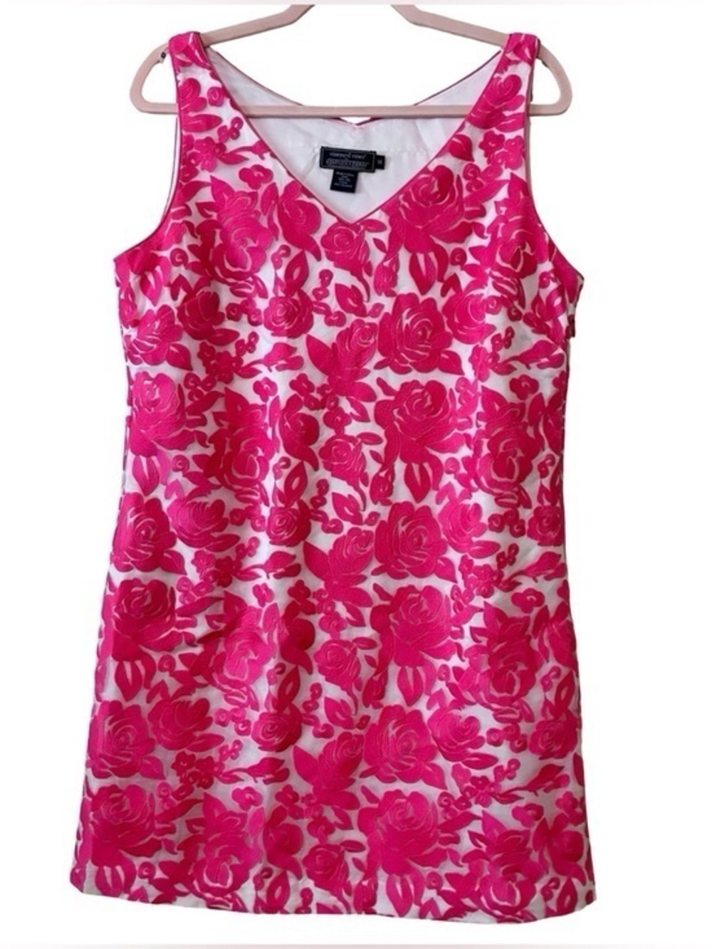 VINEYARD VINES Kentucky Derby “Run For The Roses,” Silk Dress, Size 14.